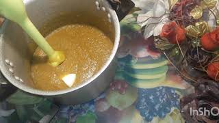 potage  شربة قرع الأحمر و بطاطا حلوى ??