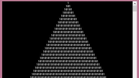 Small Basic: Printing Binary Mountain pattern