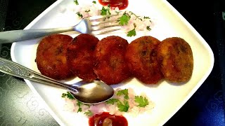 Chicken Cutlet recipe in Tamil/Chicken Cutlet with English subtitles