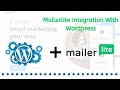 Integrate MailerLite with WordPress (A to Z) | Connect Mailerlite and WordPress 2020