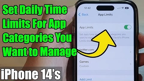iPhone 14/14 Pro Max: How to Set Daily Time Limits For App Categories You Want to Manage