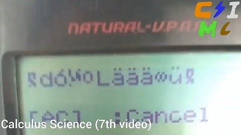 Error 664411 - fx-96SG PLUS | Calculus Science