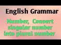 Number in English Grammar,  Singular and Plural Number in Engli&amp; Bengali| English Grammar |Lesson 04