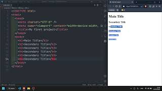 Headings, Paragraph and divs in HTML