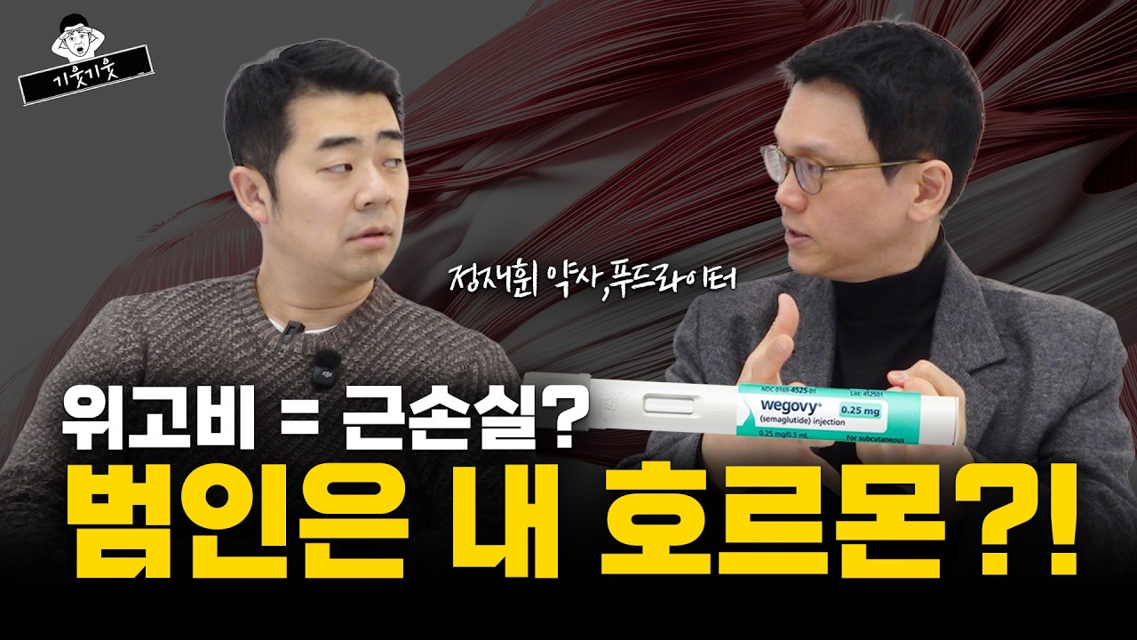 위고비 맞으면 근육이 녹는다? 내 몸속 '근손실 호르몬'의 소름 돋는 진실|기웃기웃|정재훈 약사| 위고비 ep.02