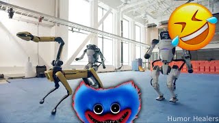 Роботы Boston Dynamics танцуют под трек Хагги Вагги