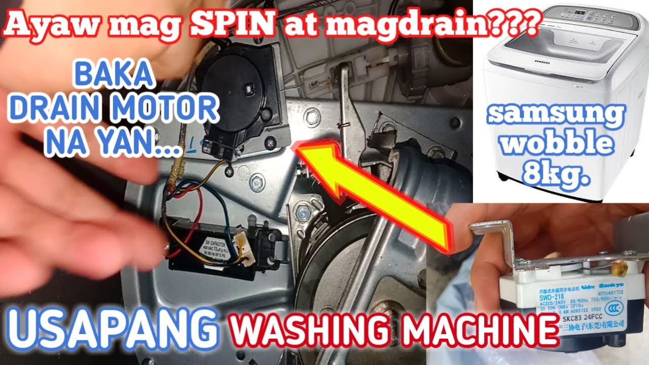HOW TO REPLACE DRAIN MOTOR OF SAMSUNG WOBBLE AUTOMATIC WASHING MACHINE