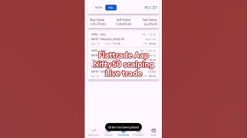 Flattrade App | Nifty50 scalping | options Trading intraday | #nifty #nifty50 #niftyprediction
