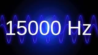 15000 Hz clean pure sine wave TEST TONE 15 khz frequency