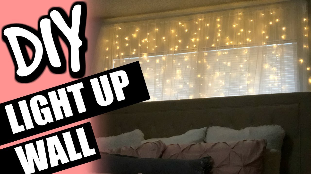 DIY Bedroom Light Decorations! Quick, Affordable, and Easy! - YouTube