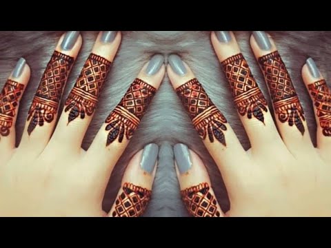 Latest Finger Mehndi Design 2019 Most Easy And Stylish Fingertip