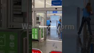 Walmart employees rush to save hail storm and Flood out of the store￼ screenshot 1