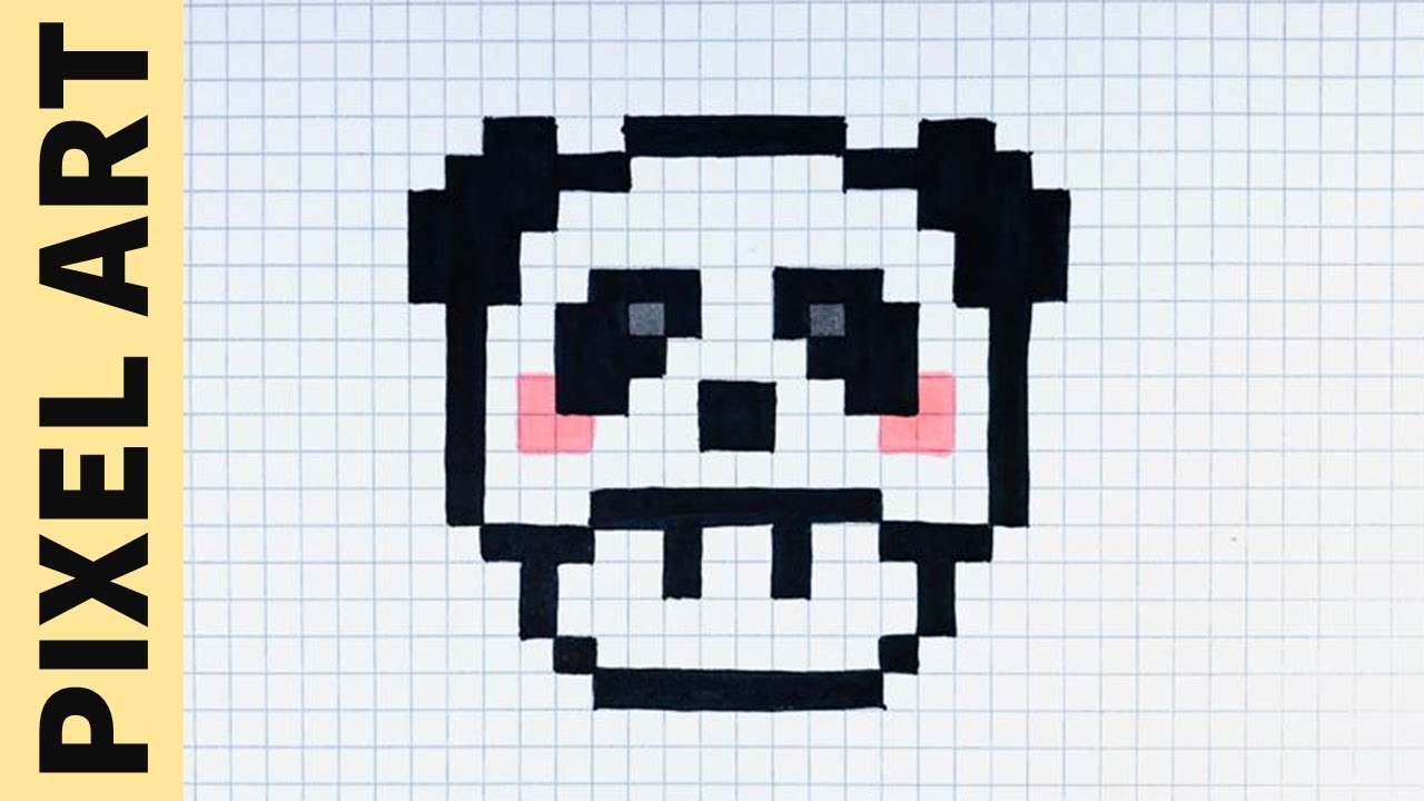 Handmade Pixel Art How To Draw A Panda Pixelart - kulturaupice