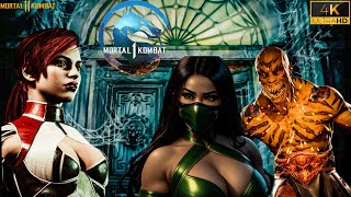 MORTAL KOMBAT 1 & MK 11 NEW Scarlet Vs Jade Vs Baraka SUB-ZERO Looks AWESOME [4K60FPS HDR] 2023