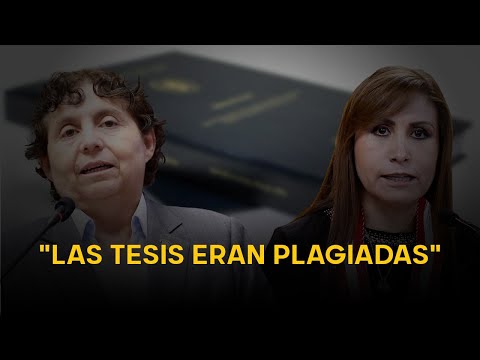 Las tesis de Patricia Benavides eran “plagiadas completas”