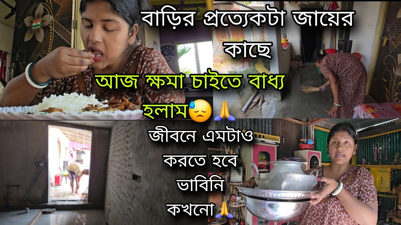 বাড়ির প্রত্যেকটা জায়ের কাছে ক্ষমা চাইতে বাধ্য হলাম🙏এমন কাজ করবো কখনোই ভাবিনি 🙏