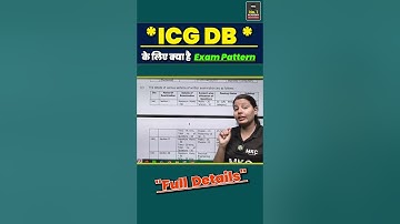 ICG DB Exam Pattern 2025 🔍 Complete Details Explained!#ICGDB2025 #ICGExamPattern #CoastGuardExam