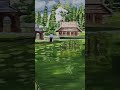 Lake in  painting