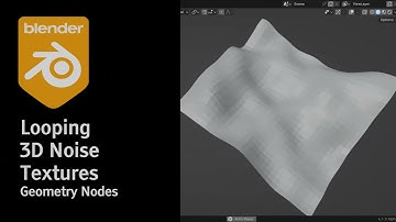 Looping 3D Noise Textures - Geometry Nodes