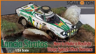 How to Make a Realistic Water Splash Effect Diorama | Lancia Stratos 1977 Safari Rally Diorama