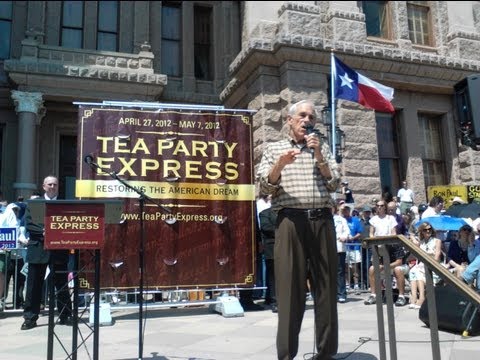 Ron Paul Tea Party Speech, Endorses Ted Cruz