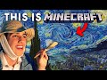 I built starry night in minecraft