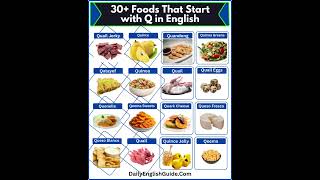 30 Foods That Start with Q in English