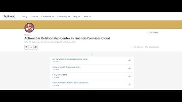 Actionable Relationship Center in Financial Services Cloud Trailhead Answer | #trailheadbadges