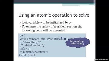 Operating Systems Lab 5:  Synchronization Algorithms