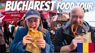 The Most EPIC ROMANIAN FOOD TOUR in BUCHAREST! 🇷🇴 Local Markets + Street Food Romania