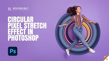 Circular Pixel Stretch Effect in Photoshop