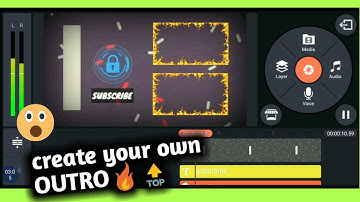 How to create OUTRO templates | Video End Screen | Kinemaster edit