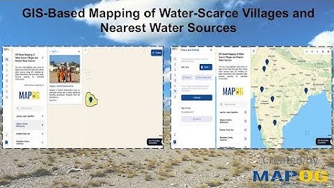 How to Map Water-Scarce Villages and Nearby Sources Using GIS #mapog #technology #gismapping #water