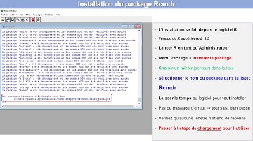 Installation de Rcmdr (R_Commander)