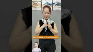 Wear mini scarf/ tie headscarf ultimate style for girls ?/ Ladies handkerchief styling tips #shorts