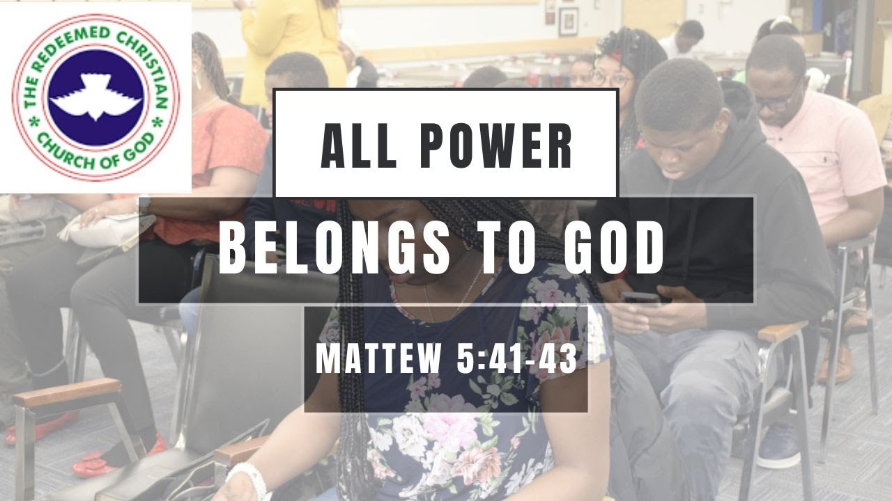 December 17th, 2023  (All Power Belongs to God)- Mark 