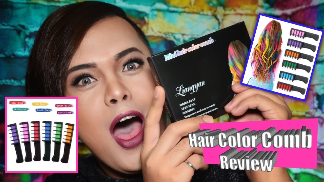 UNBOXING & REVIEW instant hair color Magic Comb YouTube