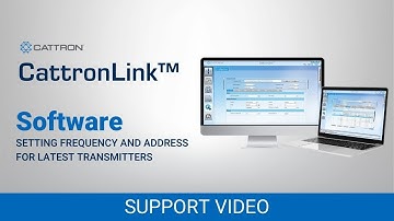 Setting the Frequency and Address for the Latest Transmitters Using CattronLink™