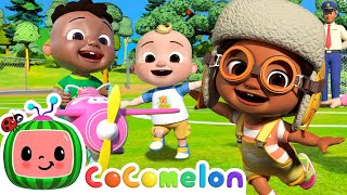 Airplane Song with Nina and JJ | Cocomelon Nursery Rhymes for Kids