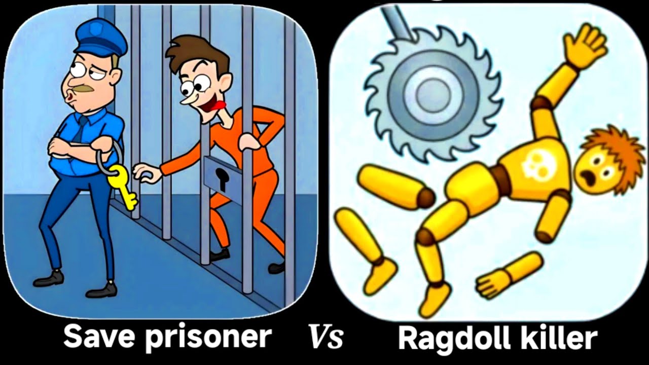 Save prisoner vs Ragdoll killer - Android and iOS gameplay.