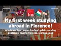 MY FIRST WEEK STUDYING ABROAD IN FLORENCE, ITALY!!!