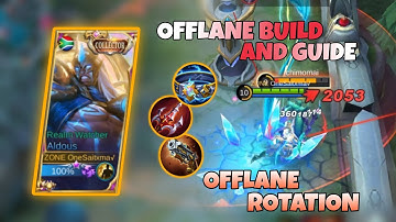 ALDOUS FULL GAMEPLAY | OFFLANE BUILD AND ROTATION GUIDE | ALDOUS BEST BUILD 2021
