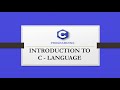C Language Brief Introduction
