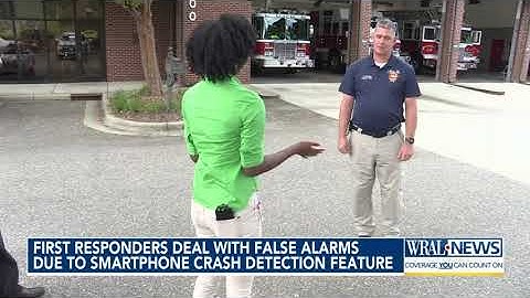 First responders deal with false alarms due to smartphone crash detection feature