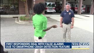 First responders deal with false alarms due to smartphone crash detection feature