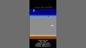 Star Fox - 1983 - Atari 2600 ( Atari VCS ) ( Shorts ) #games #atari #atari2600 #atarivcs #retrogames
