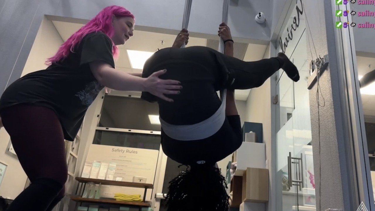 I tried ariel yoga...