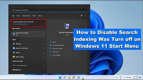 How to Fix Search Indexing Was Turn Off on Windows 11