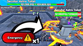 WOW!! ☠ UNLOCKED *TIER 10* EMERGENCY ABILITY!?  WAVE 130 ENDLESS |Toilet Tower Defense (Roblox)