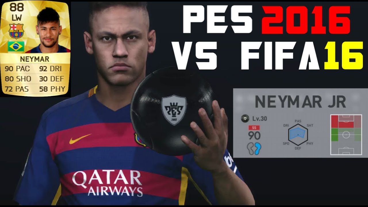 Fifa16とウイイレ16の能力を比較してみた ネイマールの場合 Fifa Pesサカゲーまとめ速報 Fifa16とウイイレ16の能力を比較してみた ネイマールの場合 Fifa Pesサカゲーまとめ速報